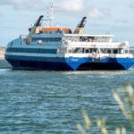 Westerschelde Ferry vertrekt op een zonnige dag