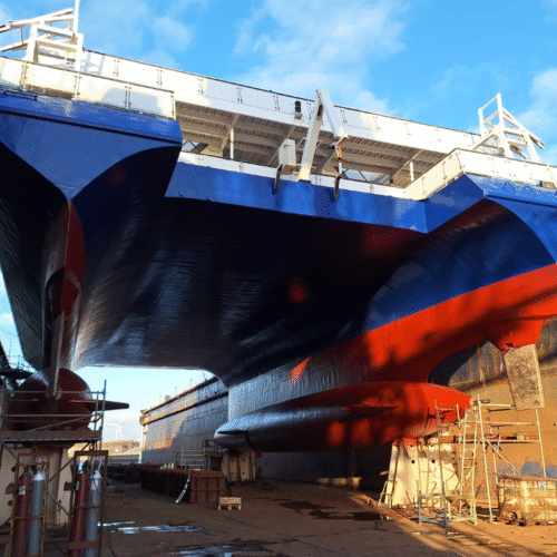 ferry dok ferry in het dok